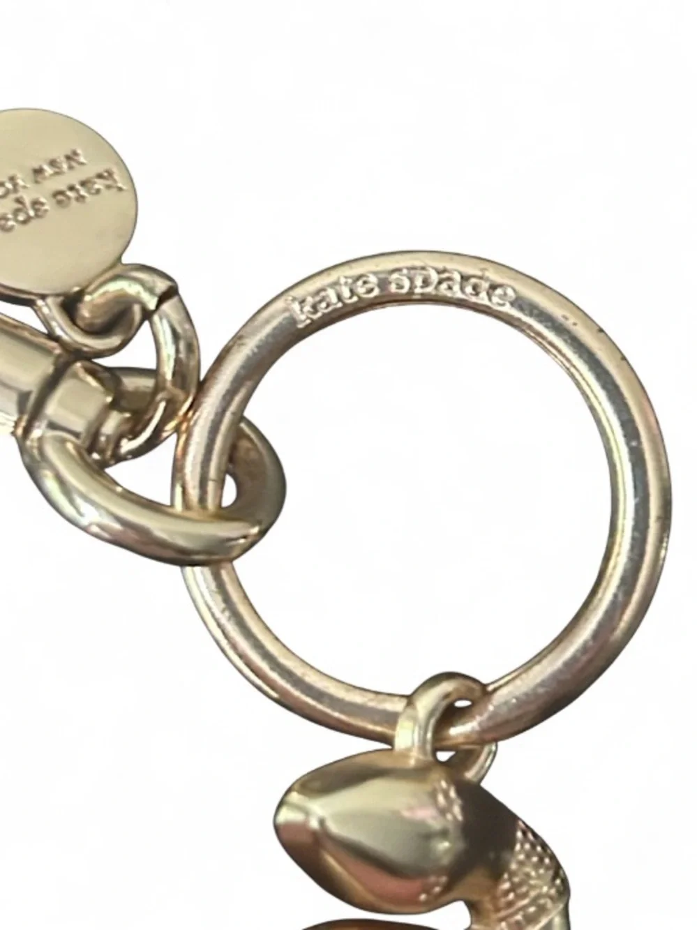 🆕🐍 Kate Spade Snake Bag Keychain Charm EUC